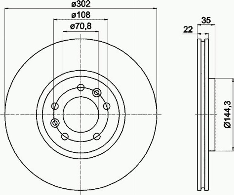 Pagid 54971PRO - Brake Disc autospares.lv