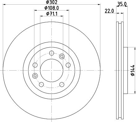 Pagid 54971 - Brake Disc autospares.lv