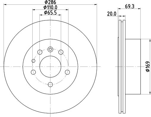 Pagid 54449 - Brake Disc autospares.lv