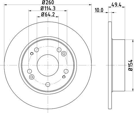 Pagid 54446 - Brake Disc autospares.lv