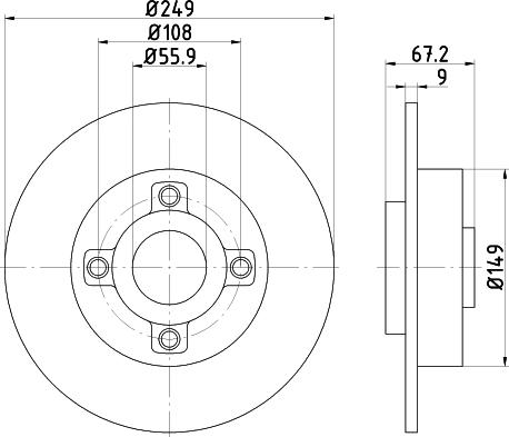 Pagid 54546 - Brake Disc autospares.lv