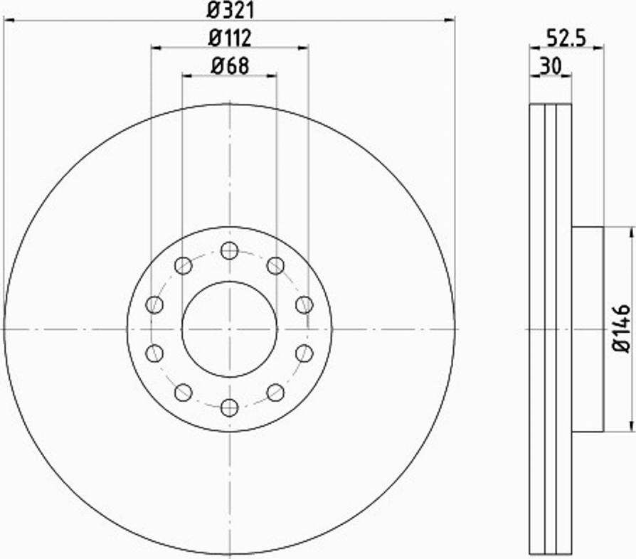 Pagid 54547PRO - Brake Disc autospares.lv