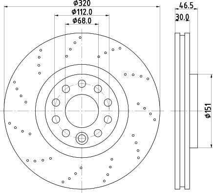 Pagid 54583 - Brake Disc autospares.lv