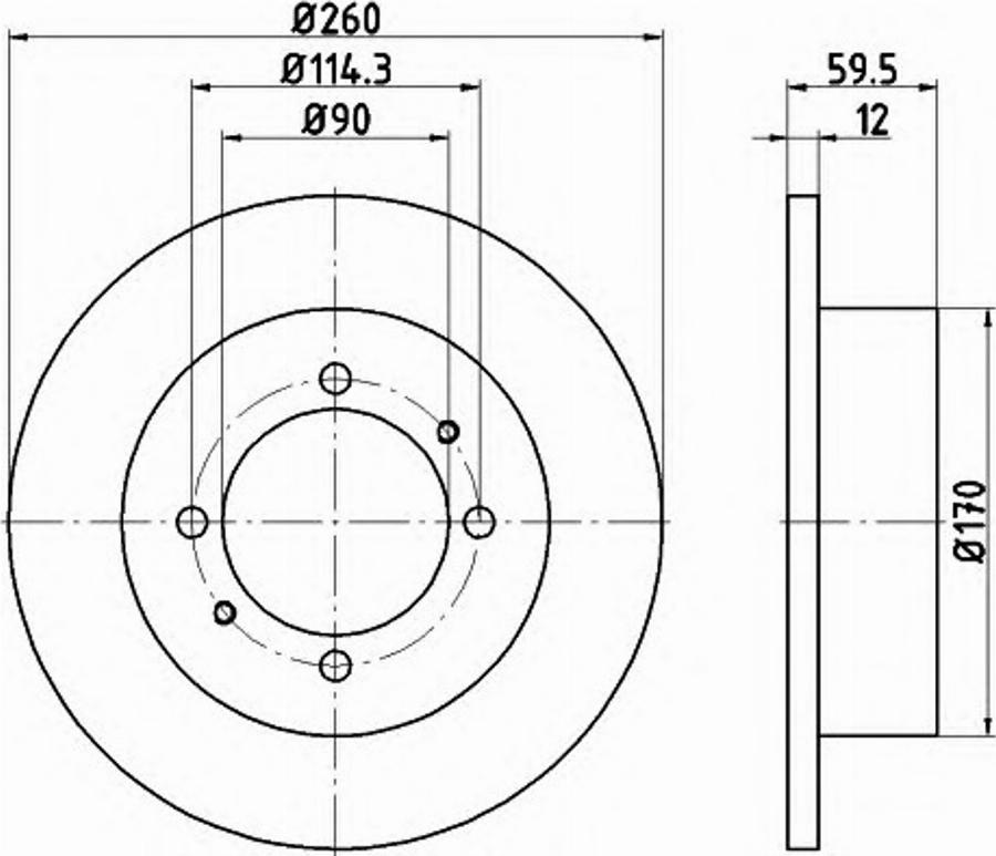 Pagid 54696PRO - Brake Disc autospares.lv