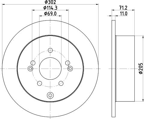 Pagid 54661 - Brake Disc autospares.lv