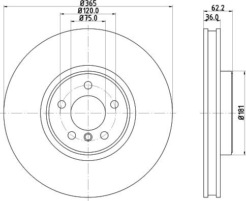 Pagid 54610 - Brake Disc autospares.lv