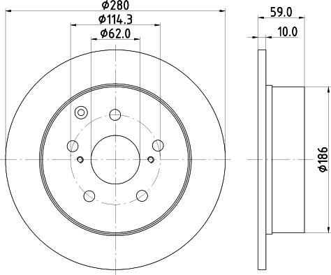 Pagid 54681 - Brake Disc autospares.lv