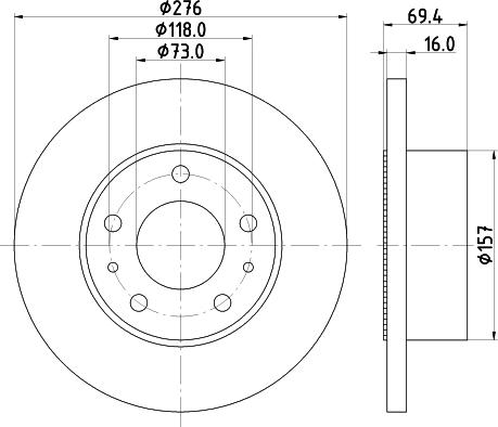 Pagid 54048 - Brake Disc autospares.lv