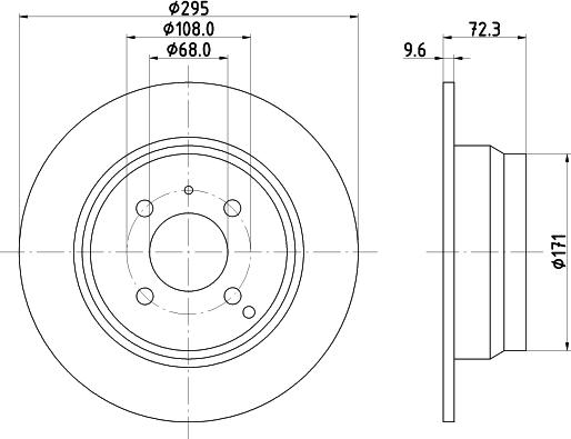 Pagid 54008 - Brake Disc autospares.lv