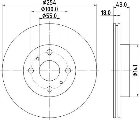 Pagid 54146 - Brake Disc autospares.lv