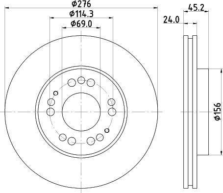 Pagid 54148 - Brake Disc autospares.lv