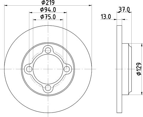 Pagid 54169 - Brake Disc autospares.lv