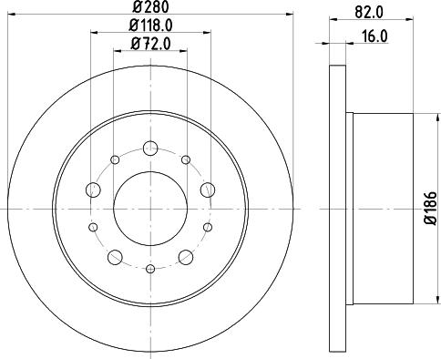 Pagid 54161 - Brake Disc autospares.lv