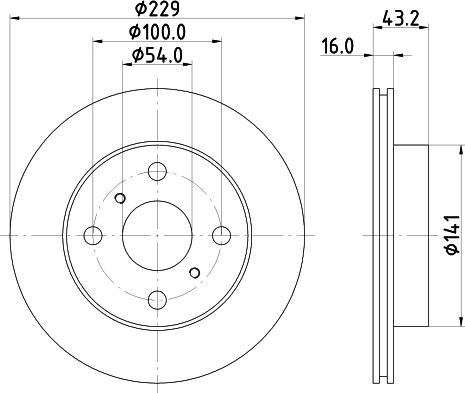 Pagid 54132 - Brake Disc autospares.lv