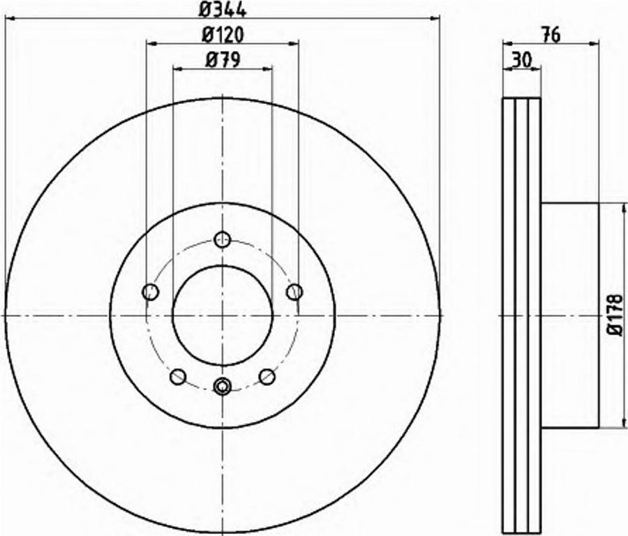 Pagid 54851PRO - Brake Disc autospares.lv