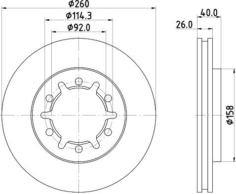 Pagid 54861 - Brake Disc autospares.lv