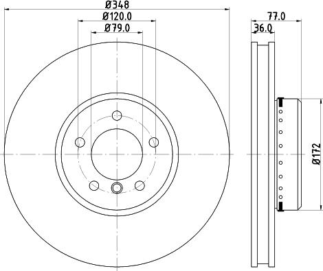 Pagid 54824 - Brake Disc autospares.lv