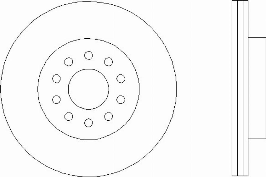 Pagid 54210PRO - Brake Disc autospares.lv