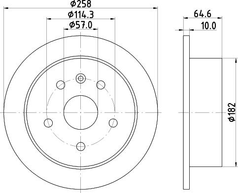 Pagid 54289 - Brake Disc autospares.lv