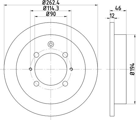 Pagid 54799 - Brake Disc autospares.lv