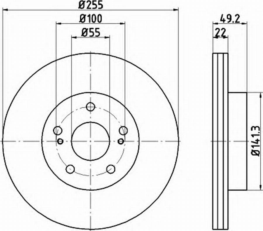 Pagid 54795PRO - Brake Disc autospares.lv