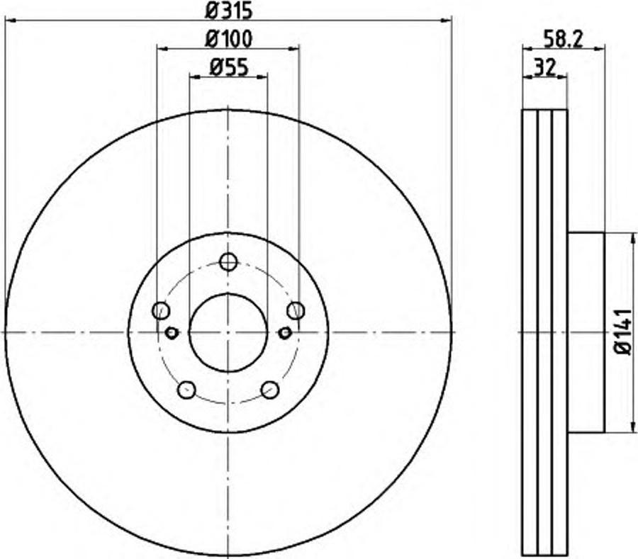 Pagid 54797PRO - Brake Disc autospares.lv