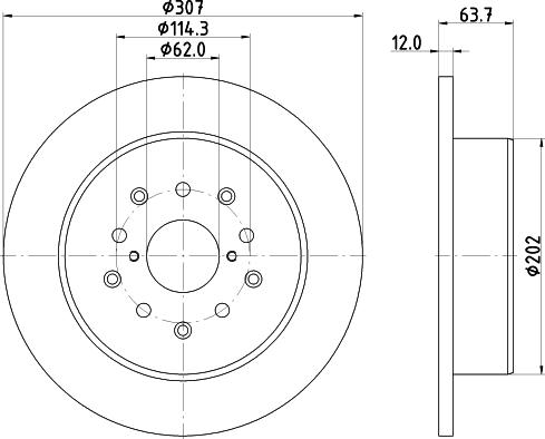 Pagid 54708 - Brake Disc autospares.lv