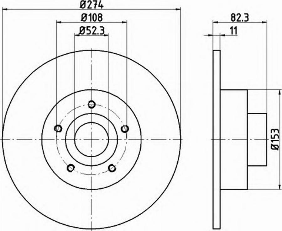 Pagid 54714PRO - Brake Disc autospares.lv