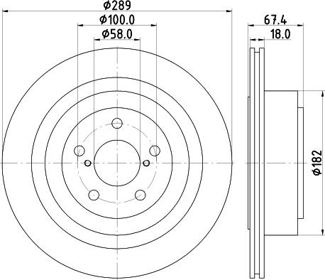 Pagid 54736 - Brake Disc autospares.lv