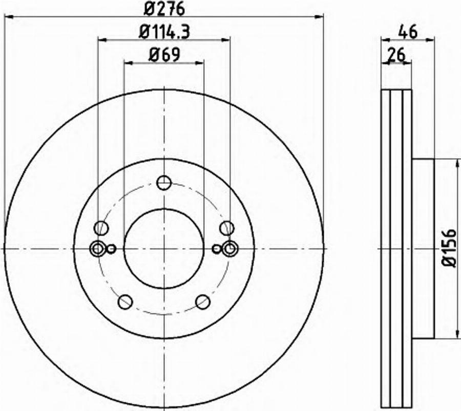 Pagid 54732PRO - Brake Disc autospares.lv