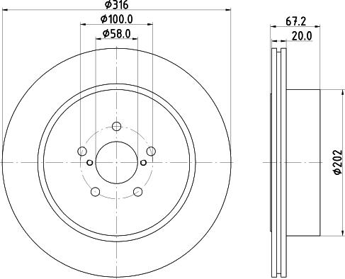 Pagid 54737 - Brake Disc autospares.lv