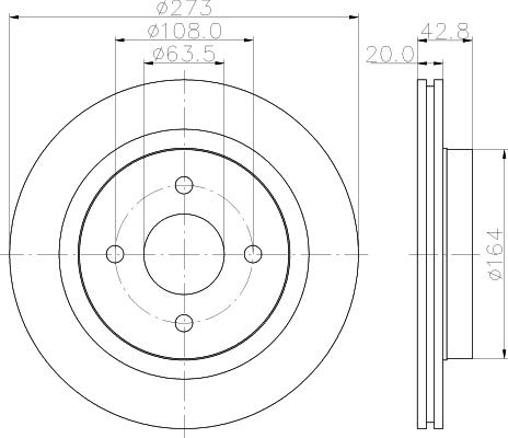 Pagid 54725 - Brake Disc autospares.lv