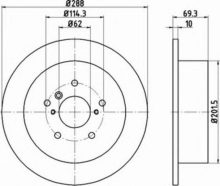 Pagid 54720PRO - Brake Disc autospares.lv