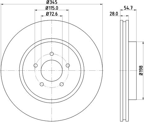 Pagid 54771 - Brake Disc autospares.lv