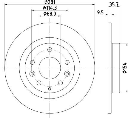 Pagid 55937 - Brake Disc autospares.lv