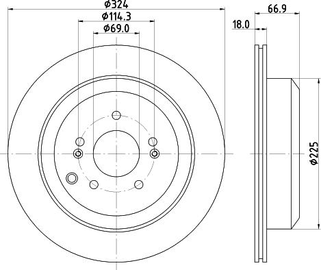 Pagid 55426 - Brake Disc autospares.lv