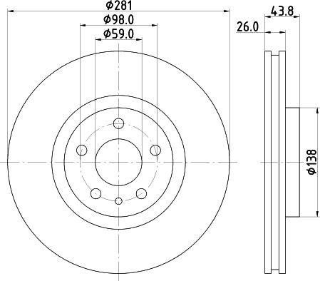 Pagid 55614 - Brake Disc autospares.lv