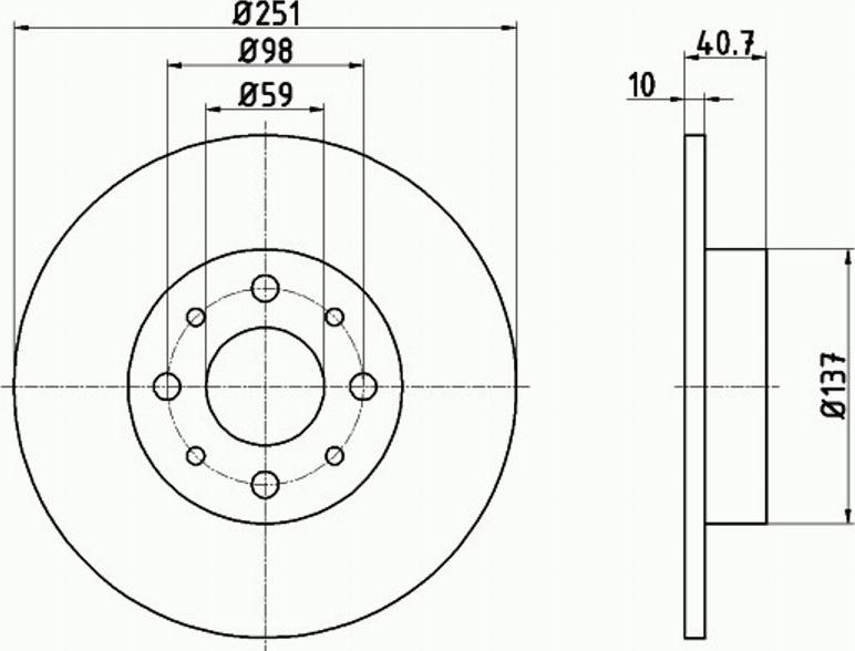 Pagid 55023PRO - Brake Disc autospares.lv