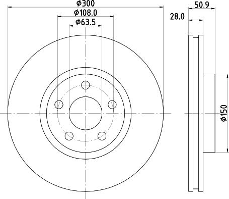 Pagid 55831 - Brake Disc autospares.lv