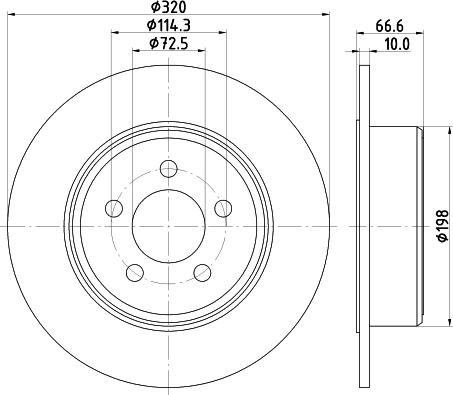 Pagid 55348 - Brake Disc autospares.lv