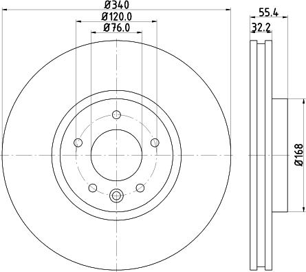 Pagid 55303 - Brake Disc autospares.lv