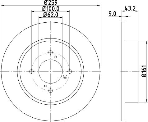 Pagid 55314 - Brake Disc autospares.lv