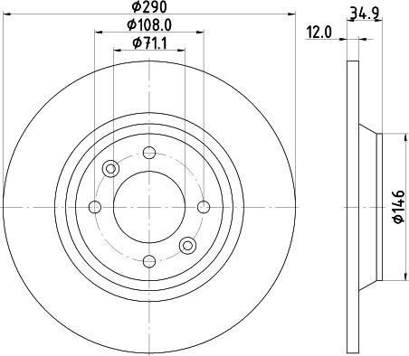 Pagid 55313 - Brake Disc autospares.lv