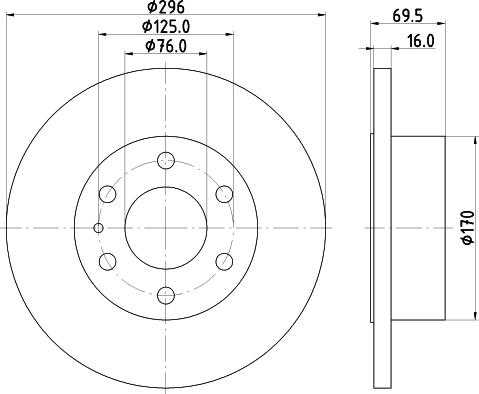 Pagid 55291 - Brake Disc autospares.lv