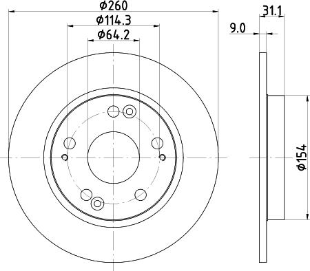 Pagid 55241 - Brake Disc autospares.lv