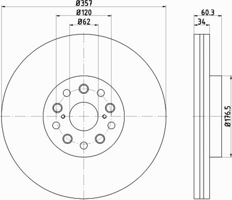 Pagid 55243PRO - Brake Disc autospares.lv