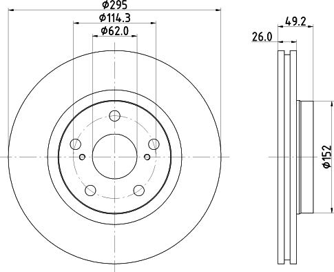 Pagid 55224 - Brake Disc autospares.lv