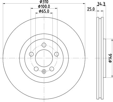 Pagid 55759 - Brake Disc autospares.lv