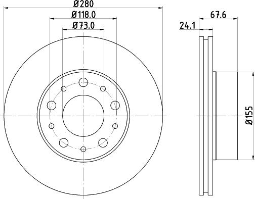 Pagid 55751 - Brake Disc autospares.lv