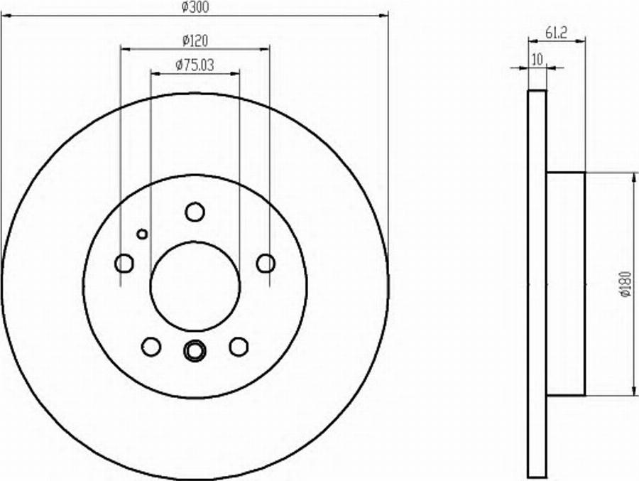 Pagid 50411PRO - Brake Disc autospares.lv